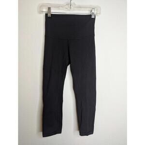Lululemon Black High Rise Cropped Leggings ~XS